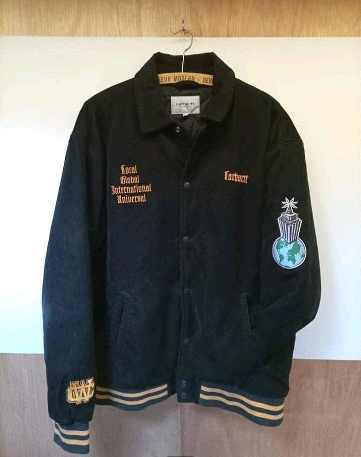 Carhartt Corduroy Varsity Jacket – Nieuwstaat - XL, Kleding | Heren, Ophalen of Verzenden, Zo goed als nieuw, Maat 56/58 (XL)