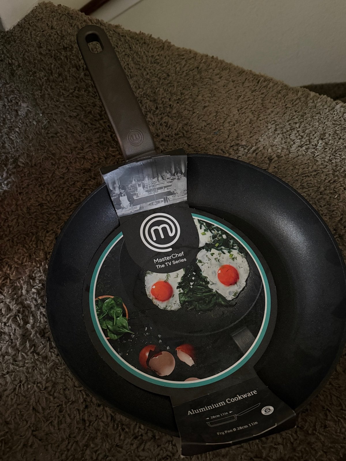 MasterChef Aluminium Koekenpan - 28cm, Koekenpan, Antiaanbaklaag, Ophalen of Verzenden, Overige merken