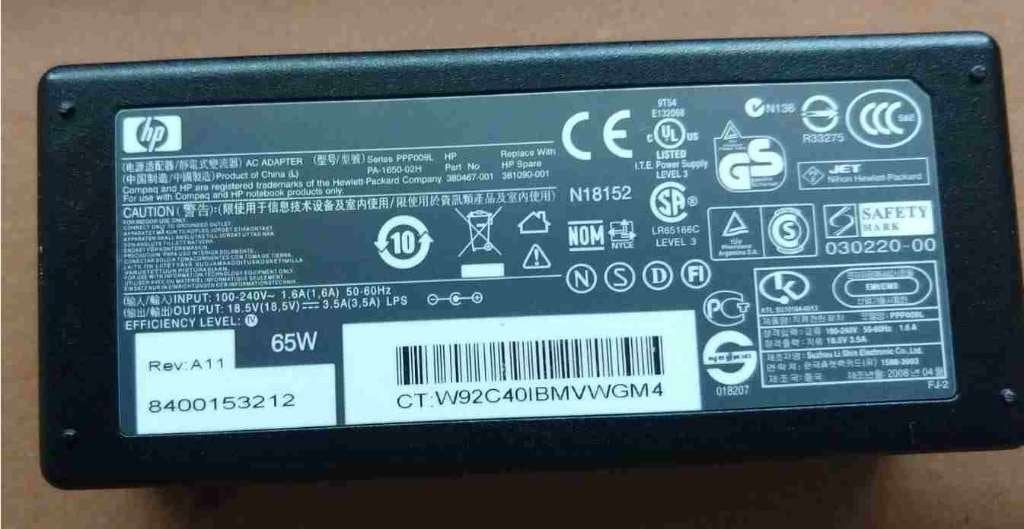 Power supply voeding (extern) voor HP Computer / Laptop, Ophalen of Verzenden, Gebruikt