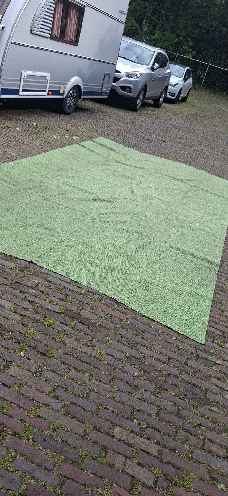 Foam gronddoek voor caravan of tent, Ophalen, Gebruikt
