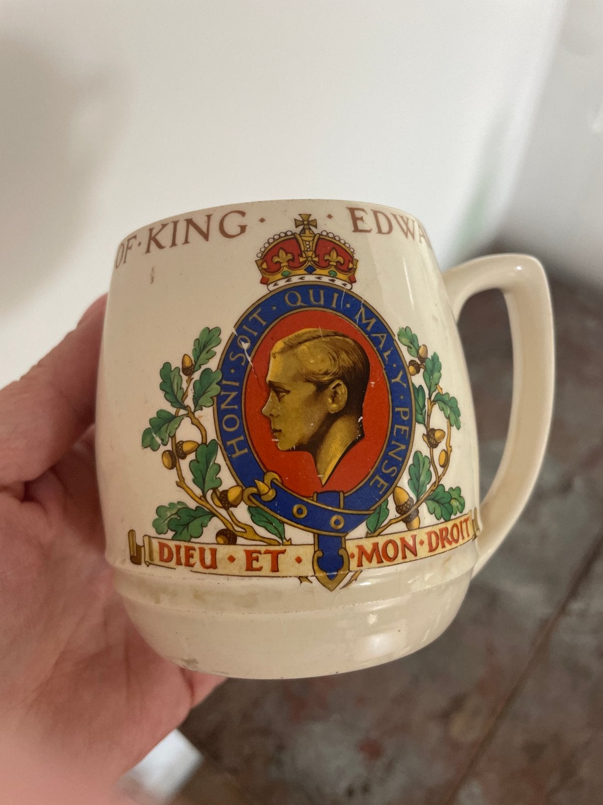Vintage Kroningsmok Koning Edward VIII - Mei 1937, Ophalen