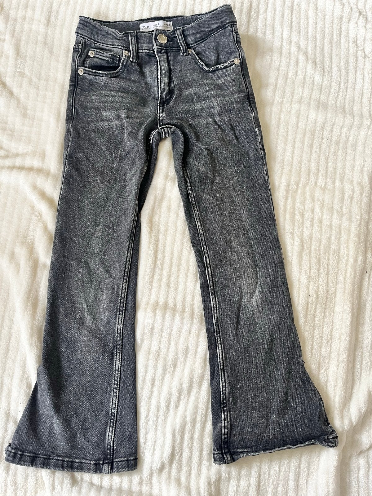 Zara flared jeans maat 122 (7 jaar), Ophalen of Verzenden, Zo goed als nieuw, Meisje, Broek