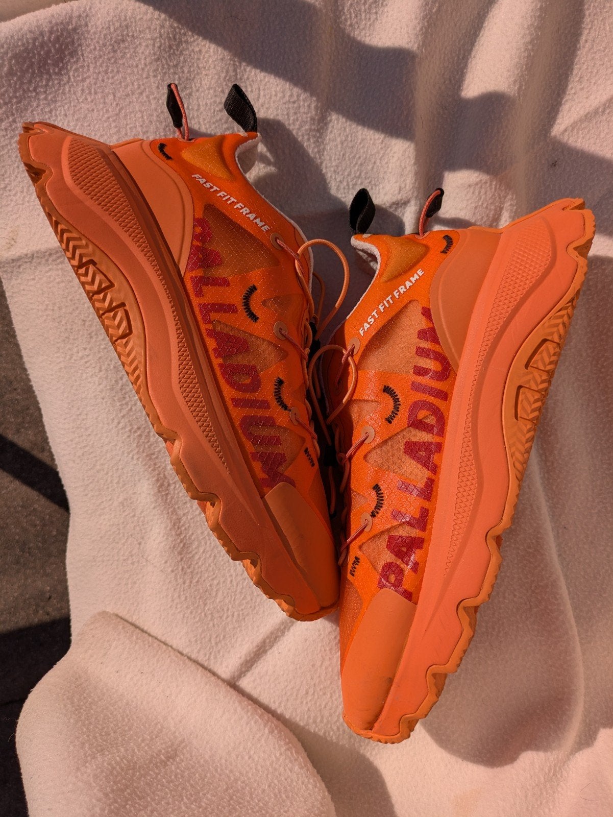 Palladium Fast Fit Frame Sneakers Oranje, Kleding | Dames, Ophalen of Verzenden, Zo goed als nieuw, Oranje, Sneakers of Gympen