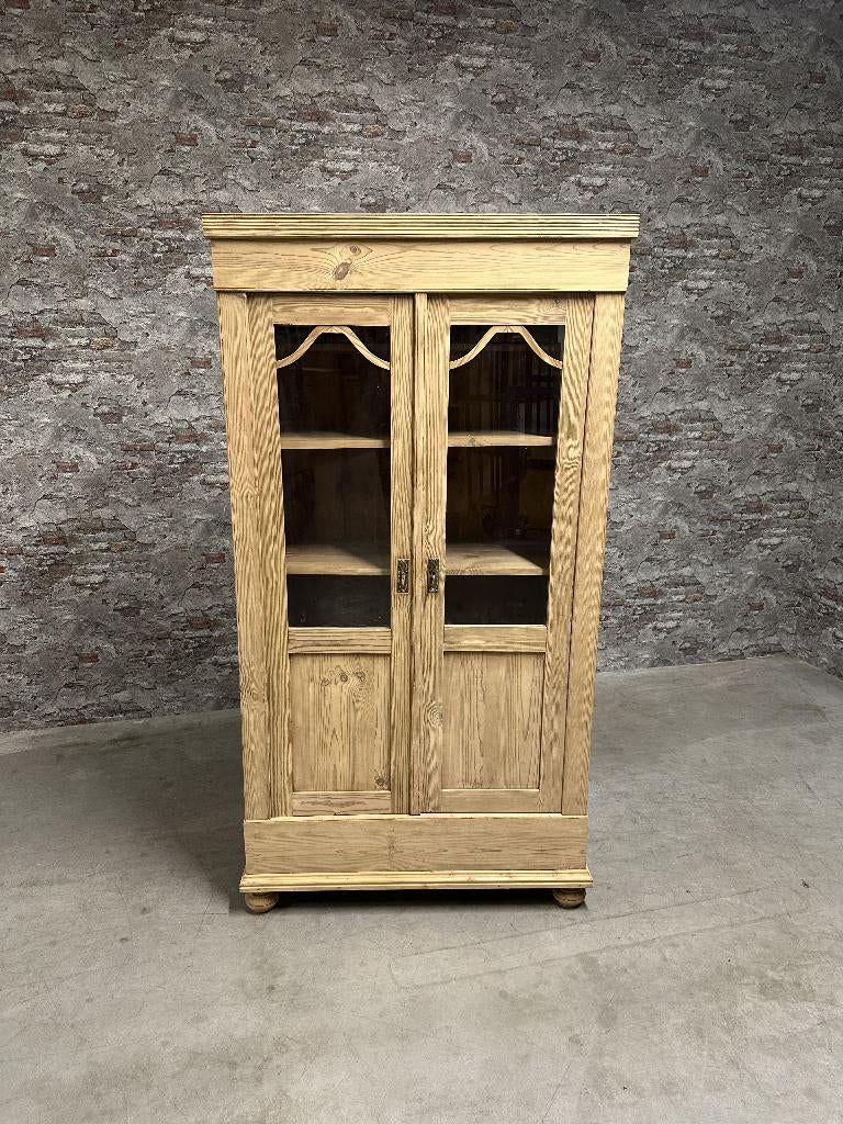 Biedermeier vitrinekast nr.8801, Info@antiekgroothandel.com, 7602 RG, Met deur(en), Zo goed als nieuw