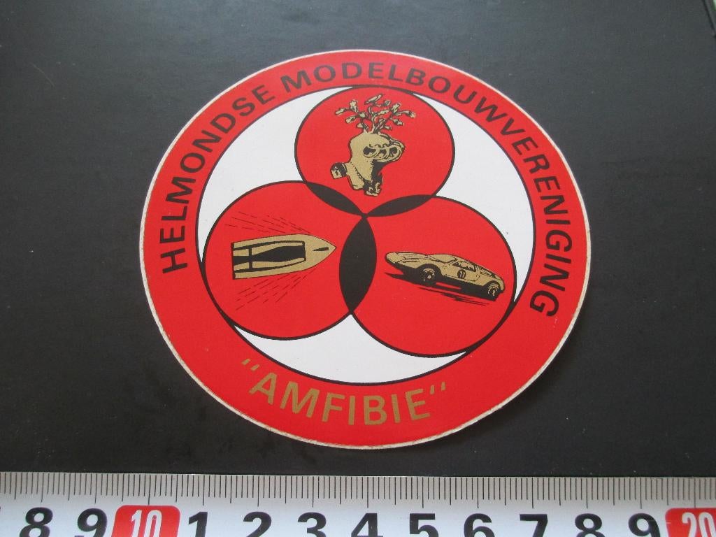 sticker helmondse modelbouwvereniging amfibie, Ophalen, Zo goed als nieuw