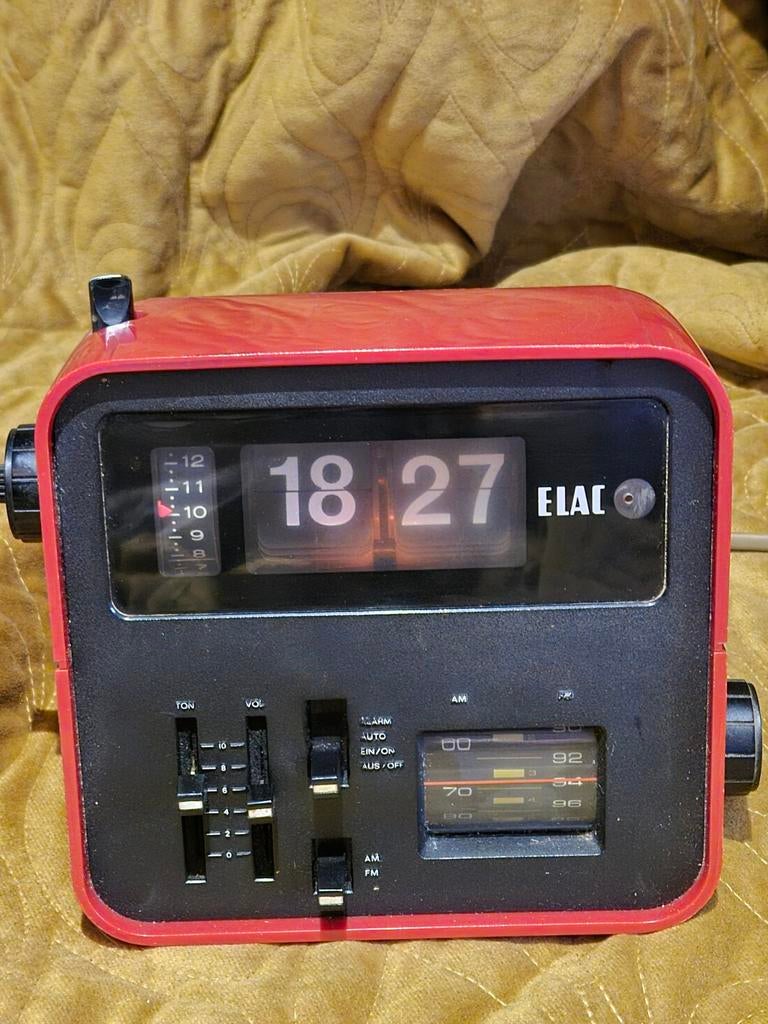 ELAC RD 100, flip wekker radio,, Ophalen of Verzenden