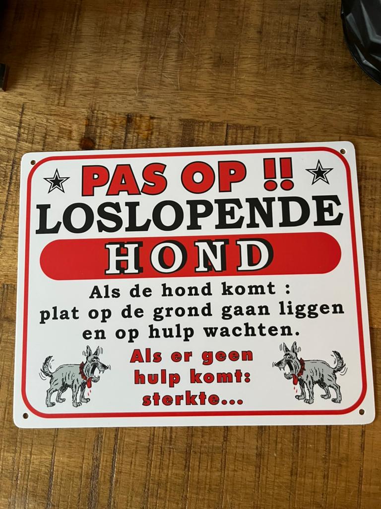 Waakhond bord, Ophalen of Verzenden, Nieuw