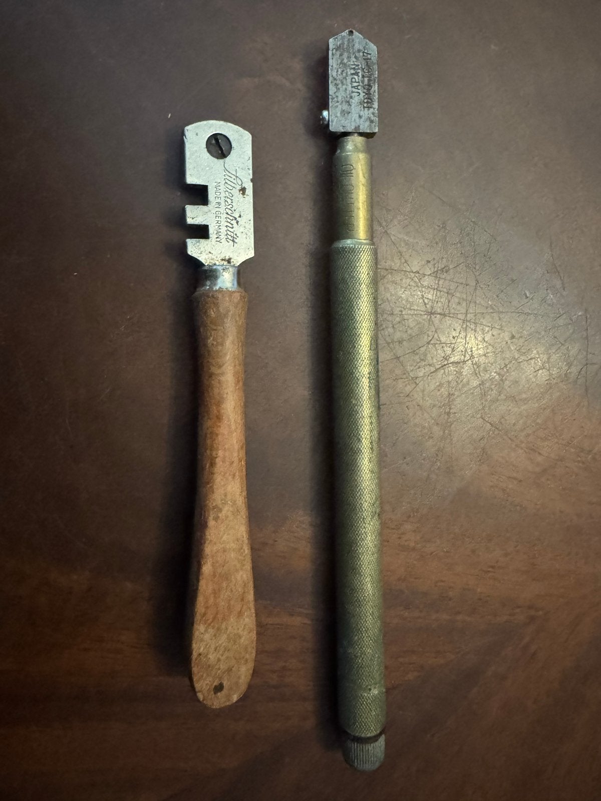 Vintage glassnijders: Toyo TC-17 Japan & Liberschnitt, Ophalen of Verzenden, Gebruikt, Snijgereedschap, Overige merken