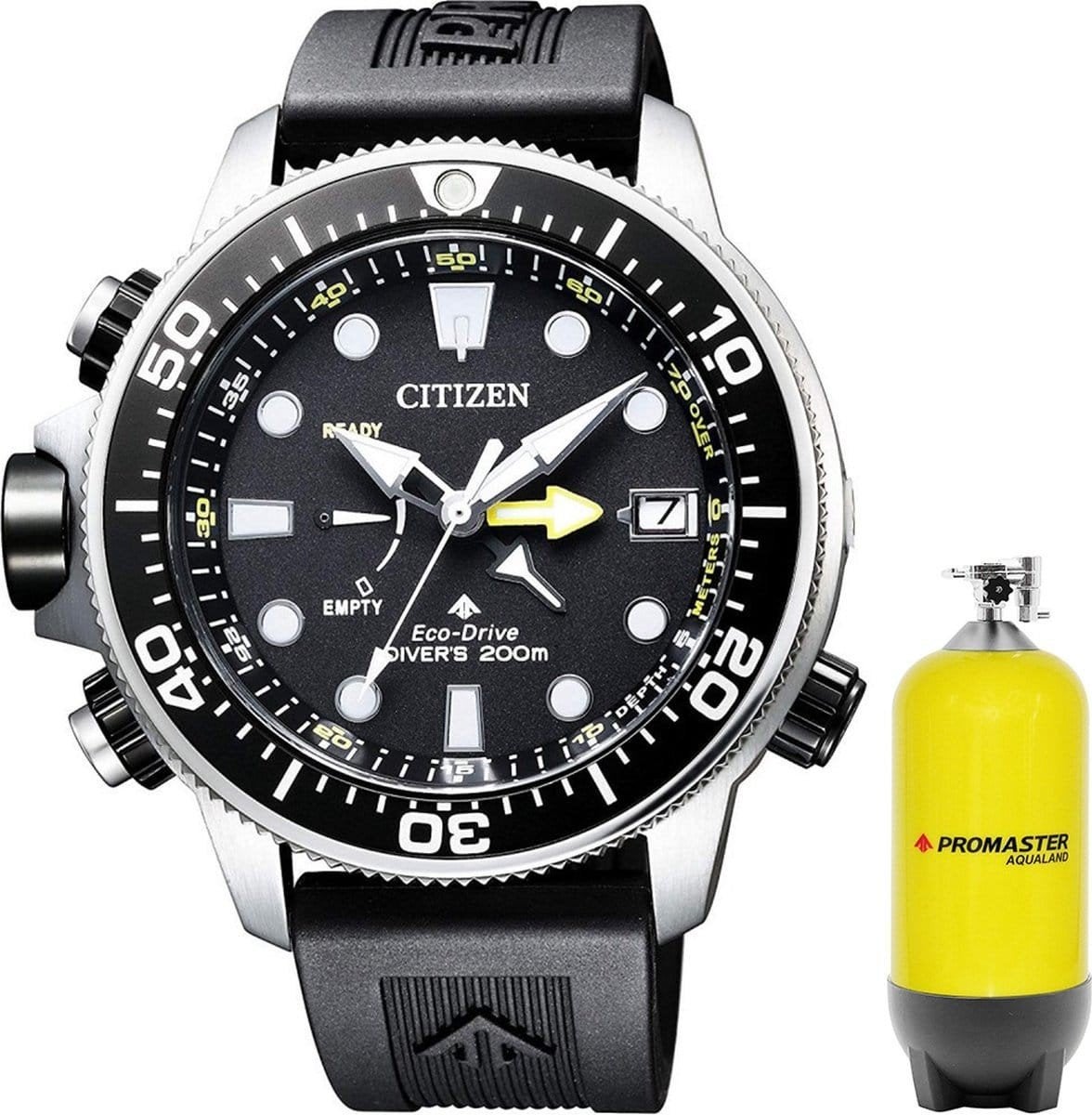 Citizen Promaster BN2036-14E Aqualand eco-drive, Staal, Kunststof, Ophalen of Verzenden, Zo goed als nieuw