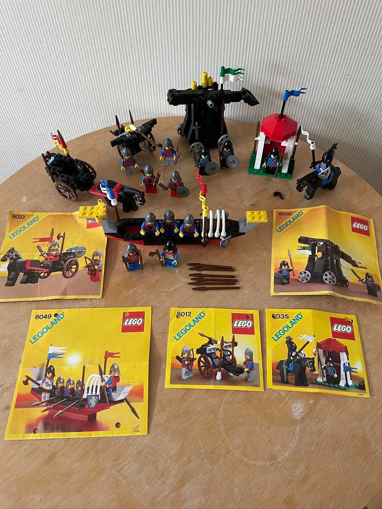 Lego Castle 6012, 6022, 6030, 6035, Gebruikt, Lego, Ophalen of Verzenden, Compleet