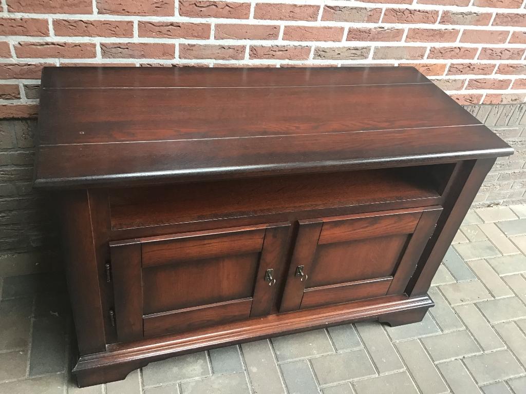 Televisiekastje, Huis en Inrichting, Kasten | Televisiemeubels, Ophalen, Gebruikt, 100 tot 150 cm, Eikenhout