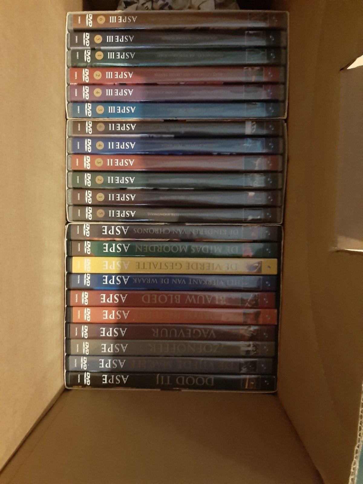 ASPE seizoen 1 tm 9- Gebruikt, Cd's en Dvd's, Ophalen of Verzenden, Gebruikt, Complete serie