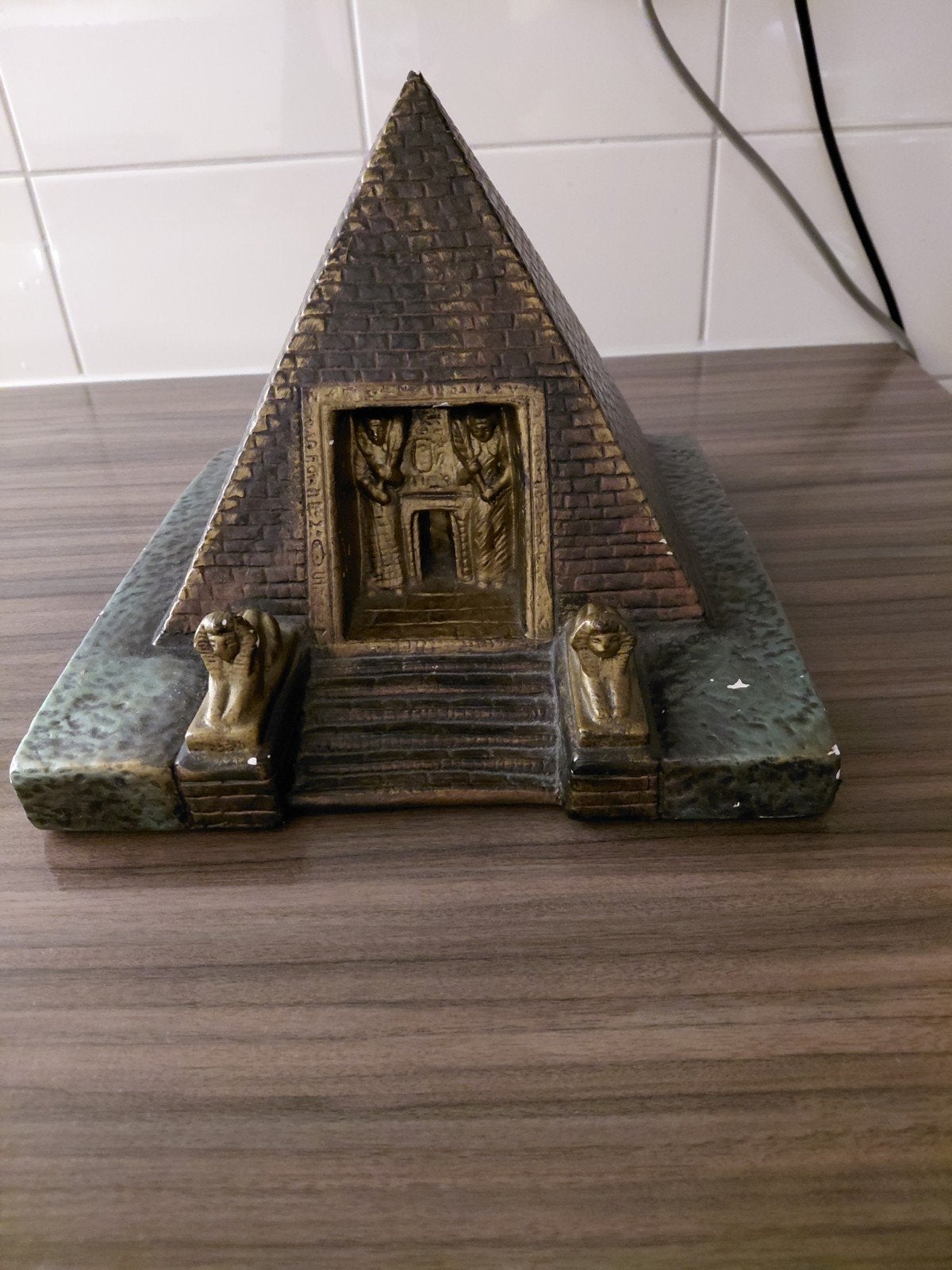 vintage piramide keramiek egypte farao zeldzaam, Ophalen of Verzenden