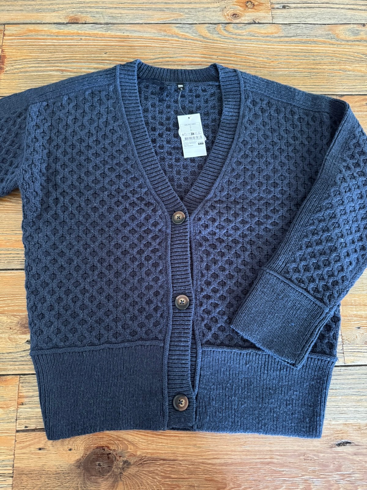 * nieuw * prachtig warm gehaakt vest Hema mt S, Ophalen of Verzenden, Nieuw, Maat 36 (S), Blauw