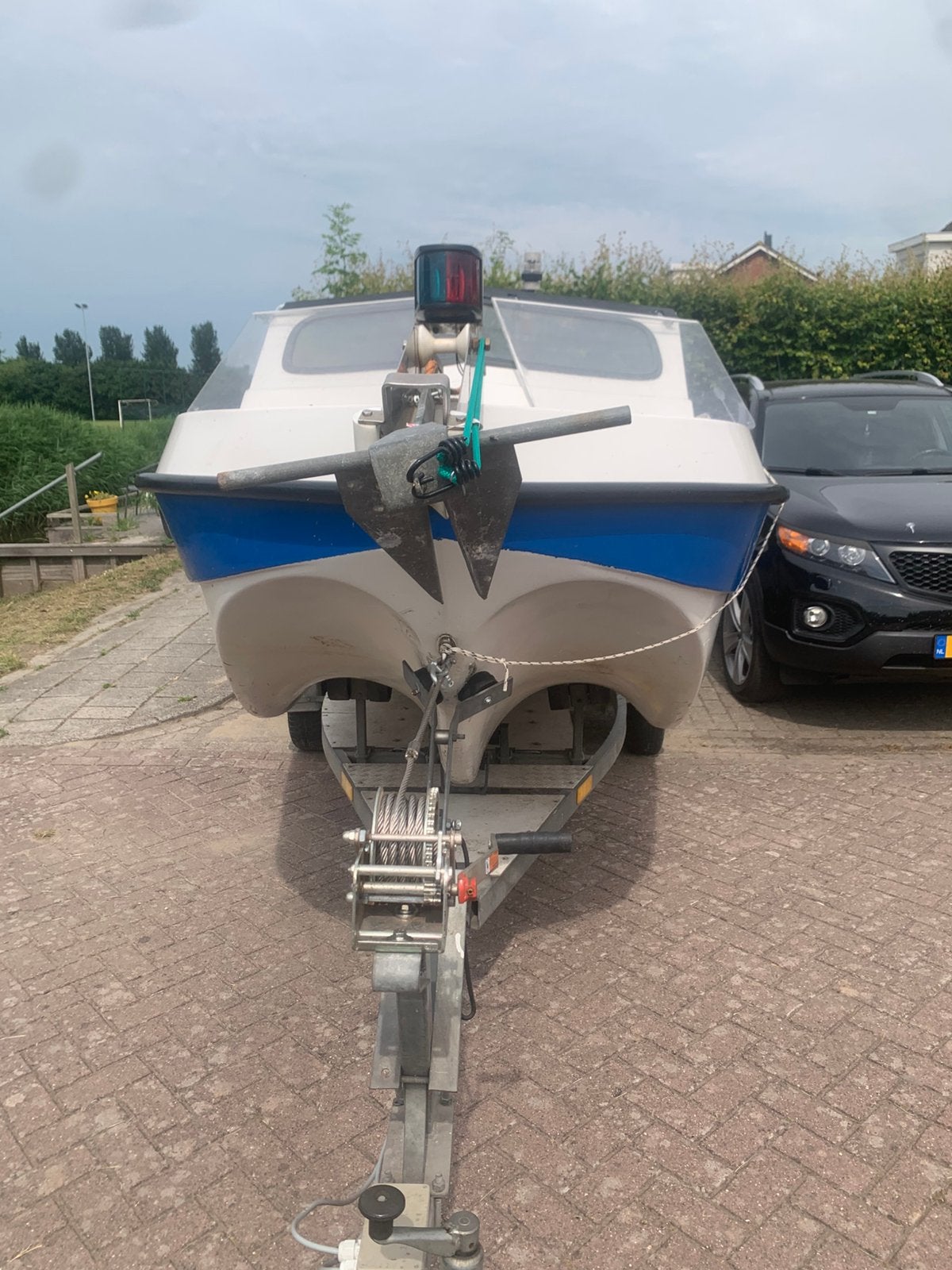 Visboot Pilot 460 cm Mercury BB 25 pk , Kantel trailer, Ophalen, 10 tot 30 pk, Gebruikt, 18 m