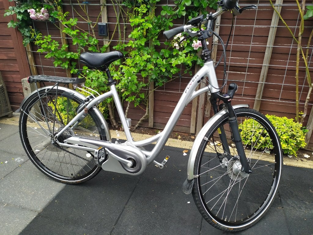 Goed onderhouden Flyer E-Bike 8Versn.3 Onderst. accu 40-60km, Fietsen en Brommers, Elektrische fietsen, Gebruikt, 51 tot 55 cm