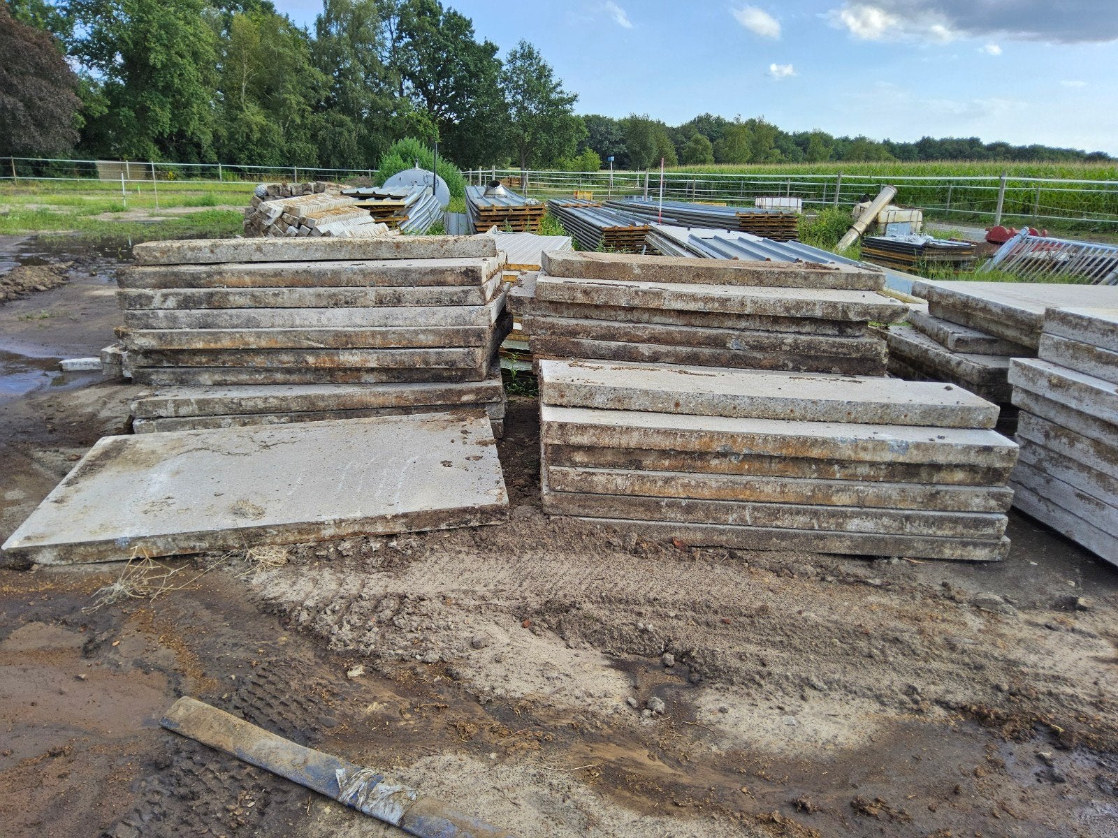 betonplaten 2x1,20x10cm, Tuin en Terras, Tegels en Klinkers, Ophalen, Beton, 10 m² of meer, Overige typen