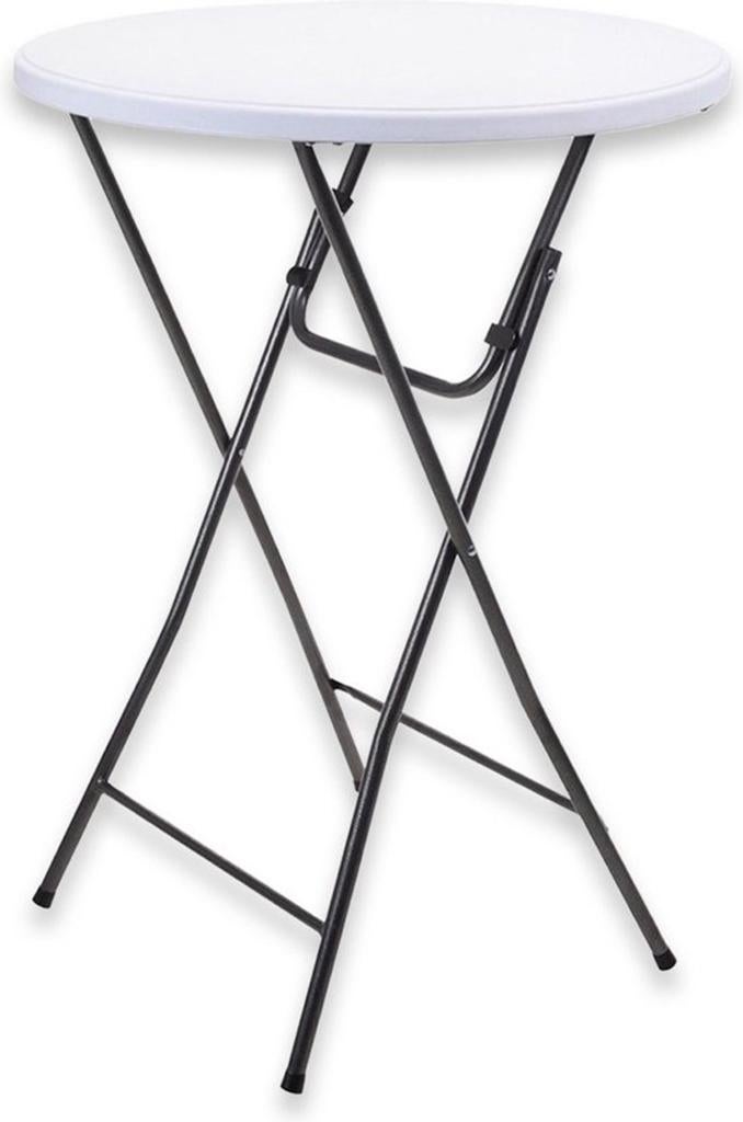 Opvouwbare statafel wit - Ø 80 cm, 110 cm hoog, Huis en Inrichting, Tafels | Statafels, Nieuw, Ophalen of Verzenden