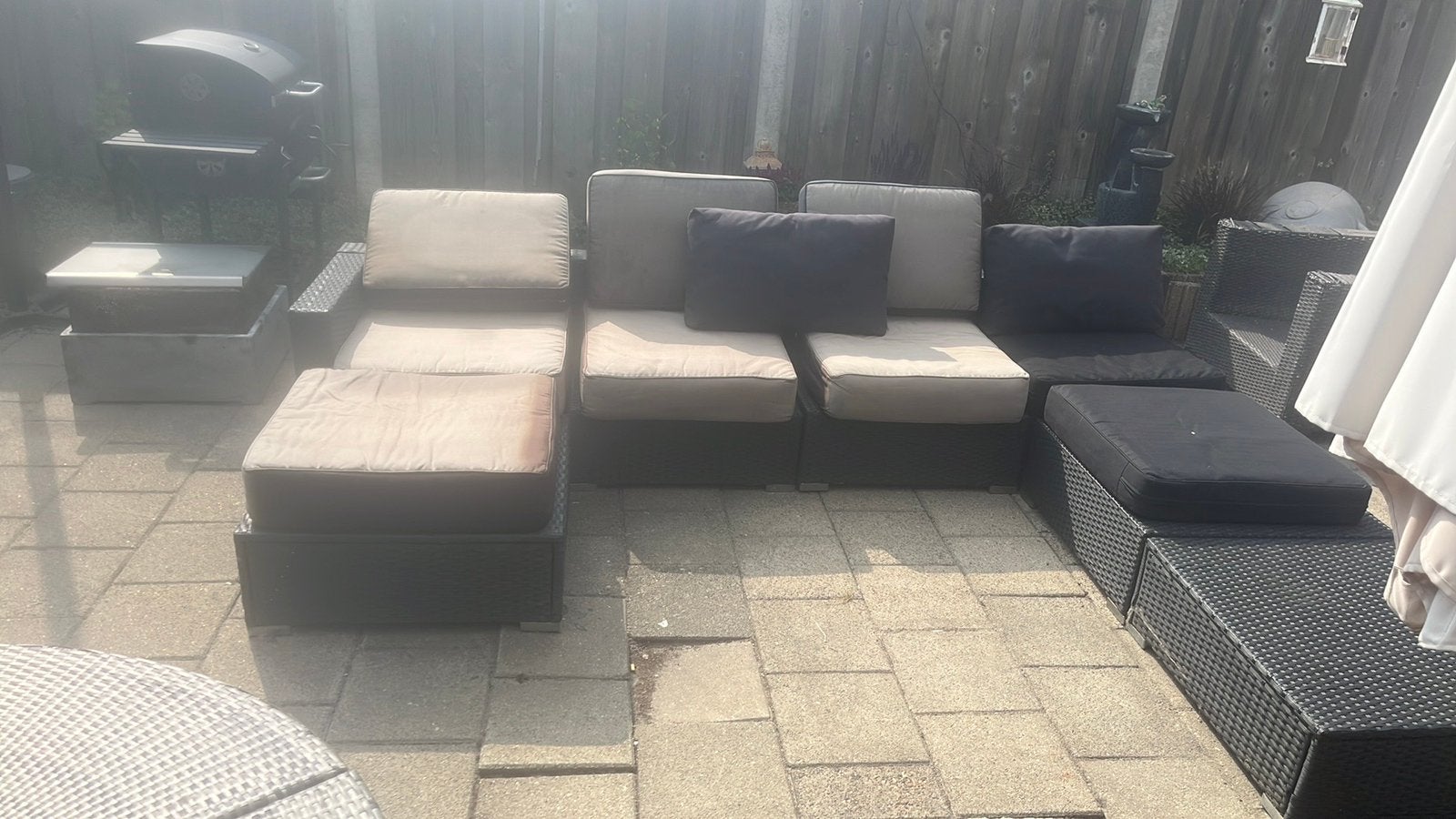 Heerlijke loungebank om op te chillen., Ophalen, Kunststof, Gebruikt, Loungeset
