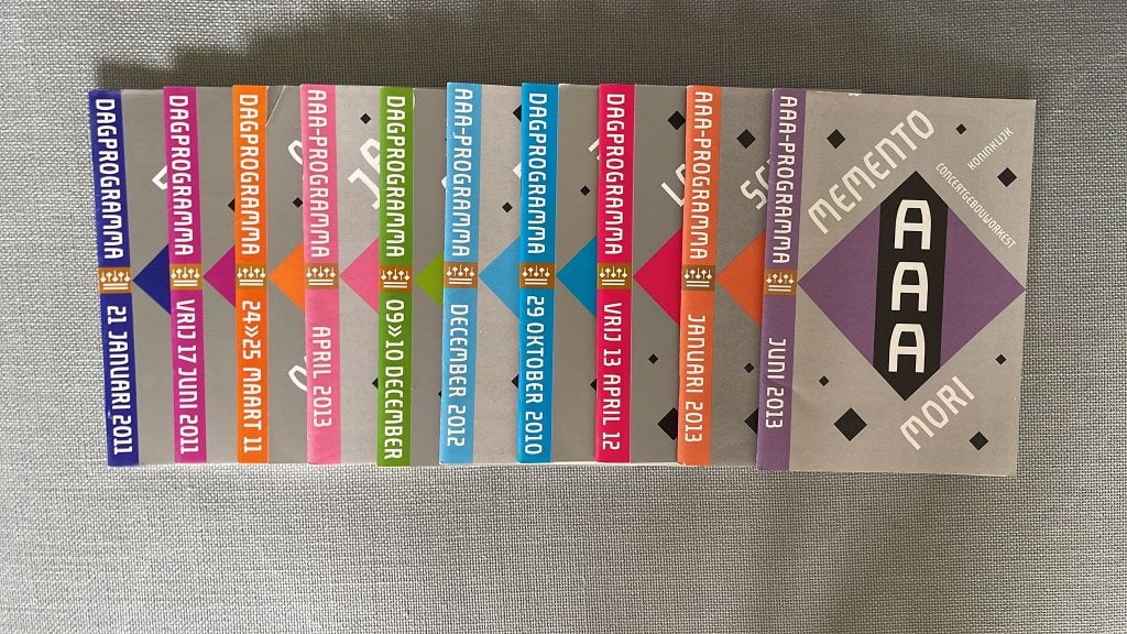 Programmaboekjes concertgebouw, Ophalen of Verzenden, Gelezen, Algemeen