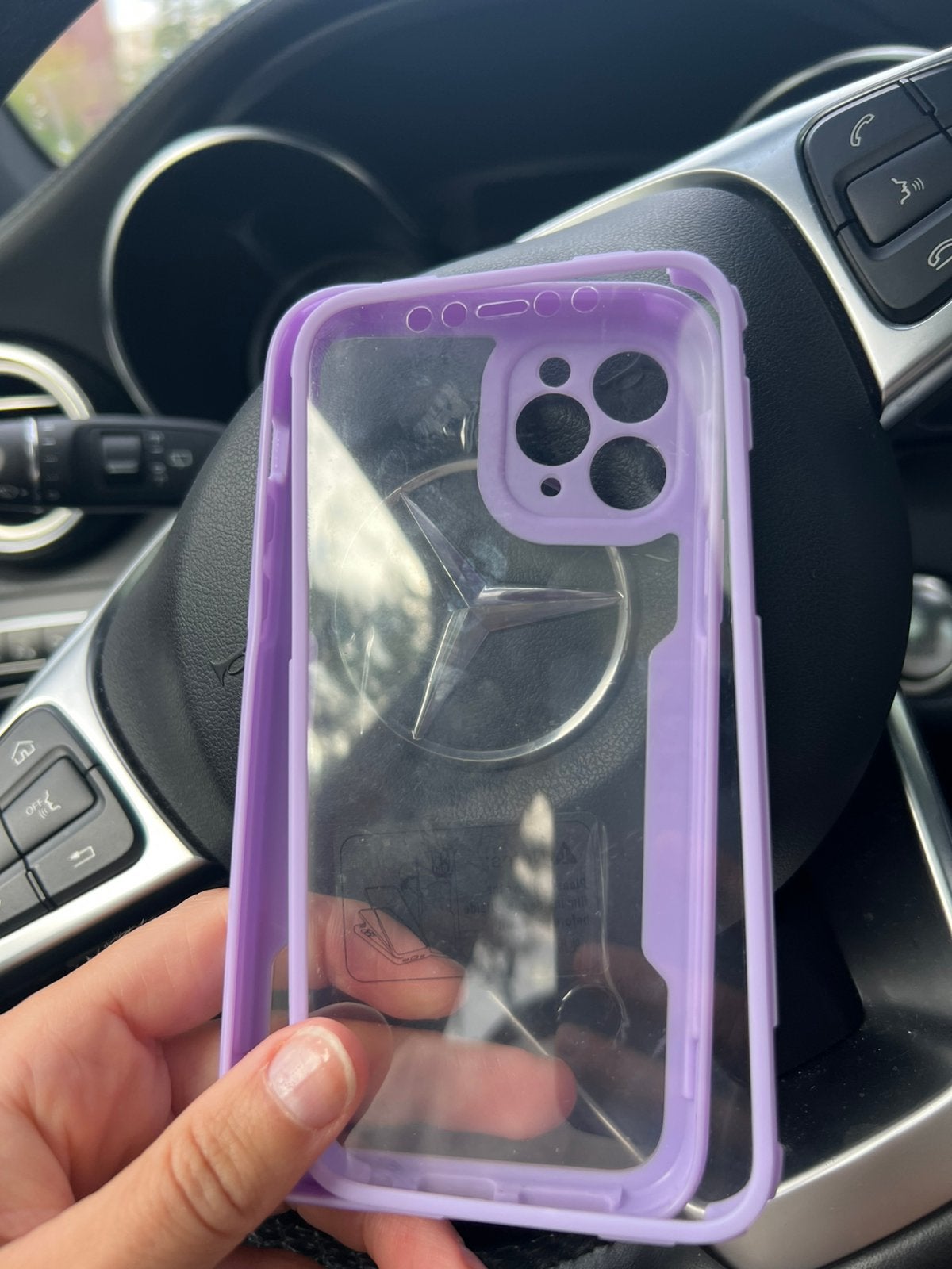 Iphone 11 pro lila hoesje en scherm nieuw !, Ophalen, Nieuw, IPhone 11 Pro