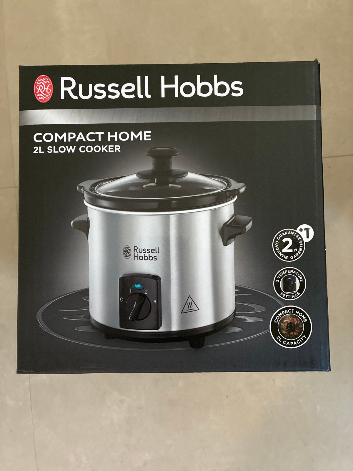 Russell Hobbs Compact Home 2L Slowcooker - Nieuw in doos, Witgoed en Apparatuur, Slowcookers, Ophalen, Nieuw
