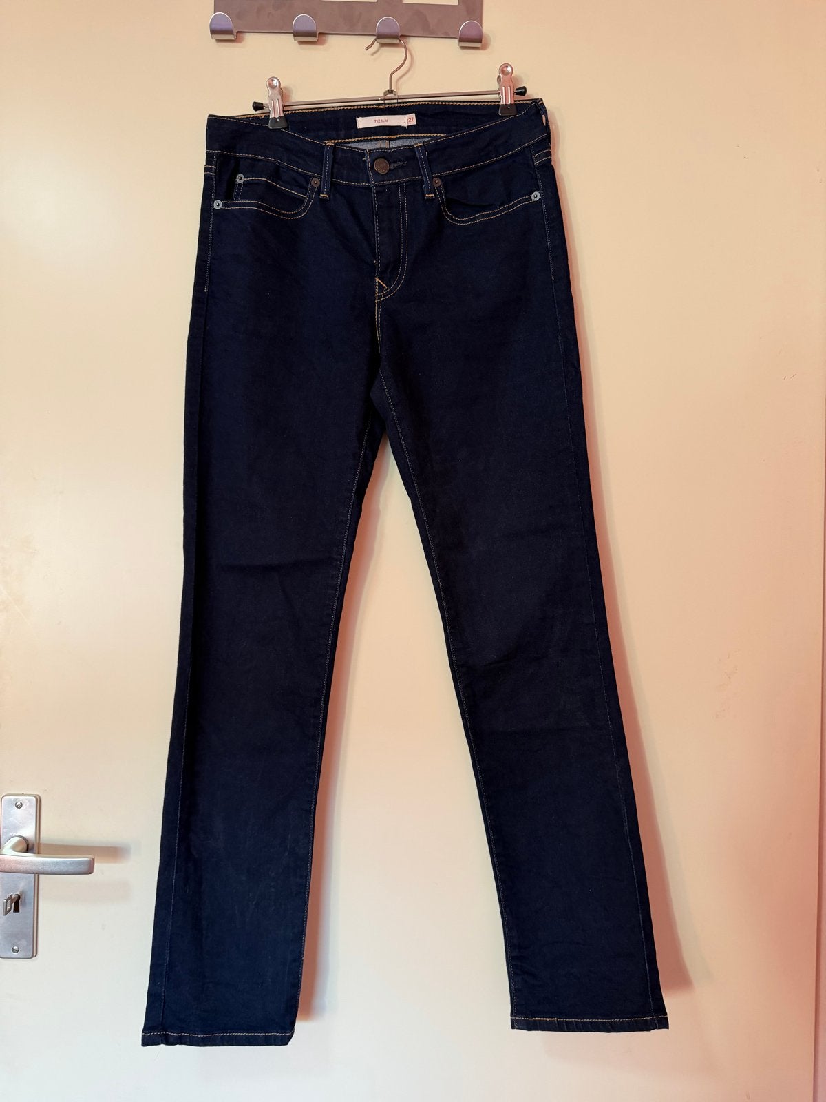 Levi's 712 Slim Jeans - W27, L99cm, Kleding | Dames, Ophalen of Verzenden, Zo goed als nieuw, Blauw, W27 (confectie 34) of kleiner