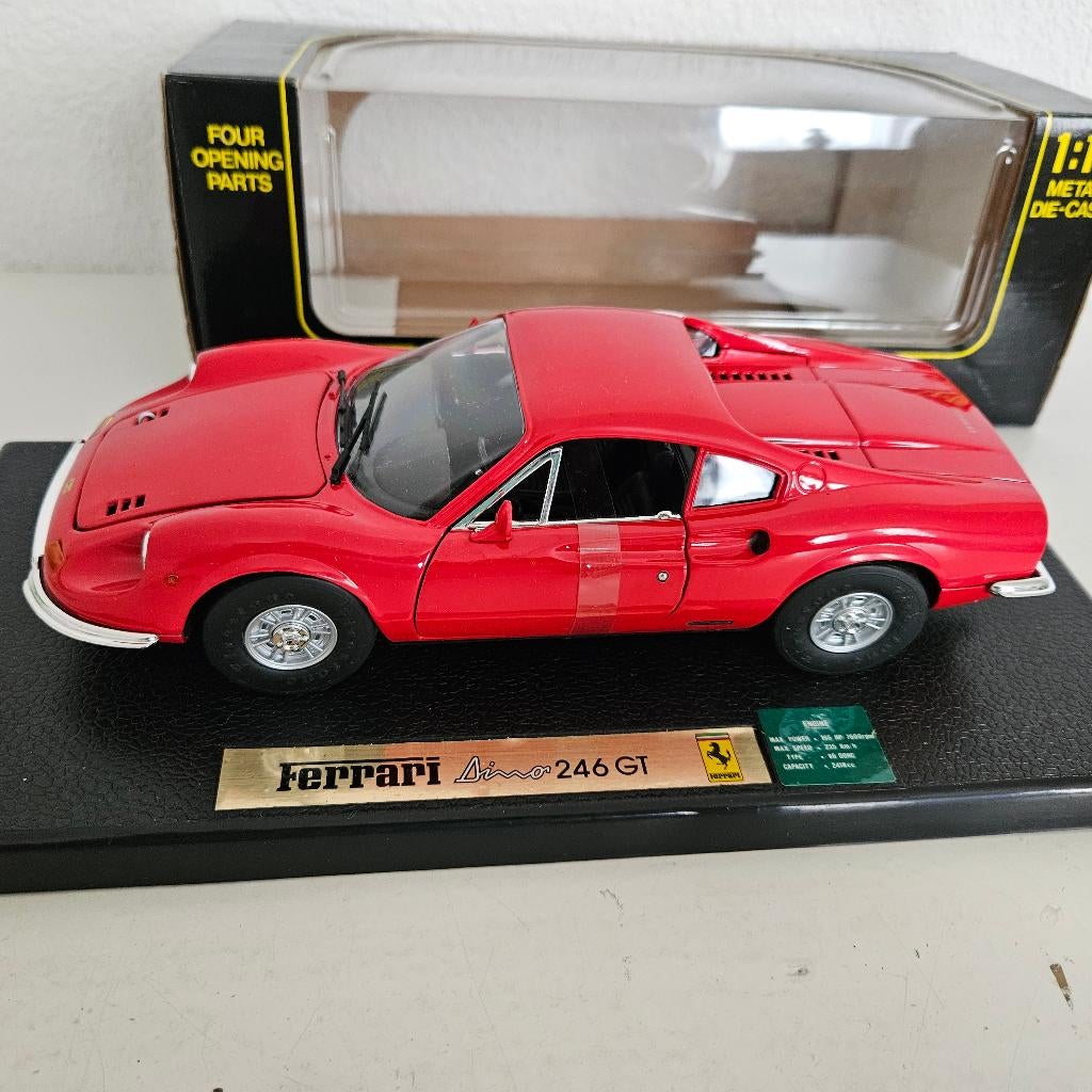ANSON: FERRARI DINO 246 GT, Hobby en Vrije tijd, Modelauto's | 1:18, Ophalen of Verzenden, Nieuw, Auto, Anson