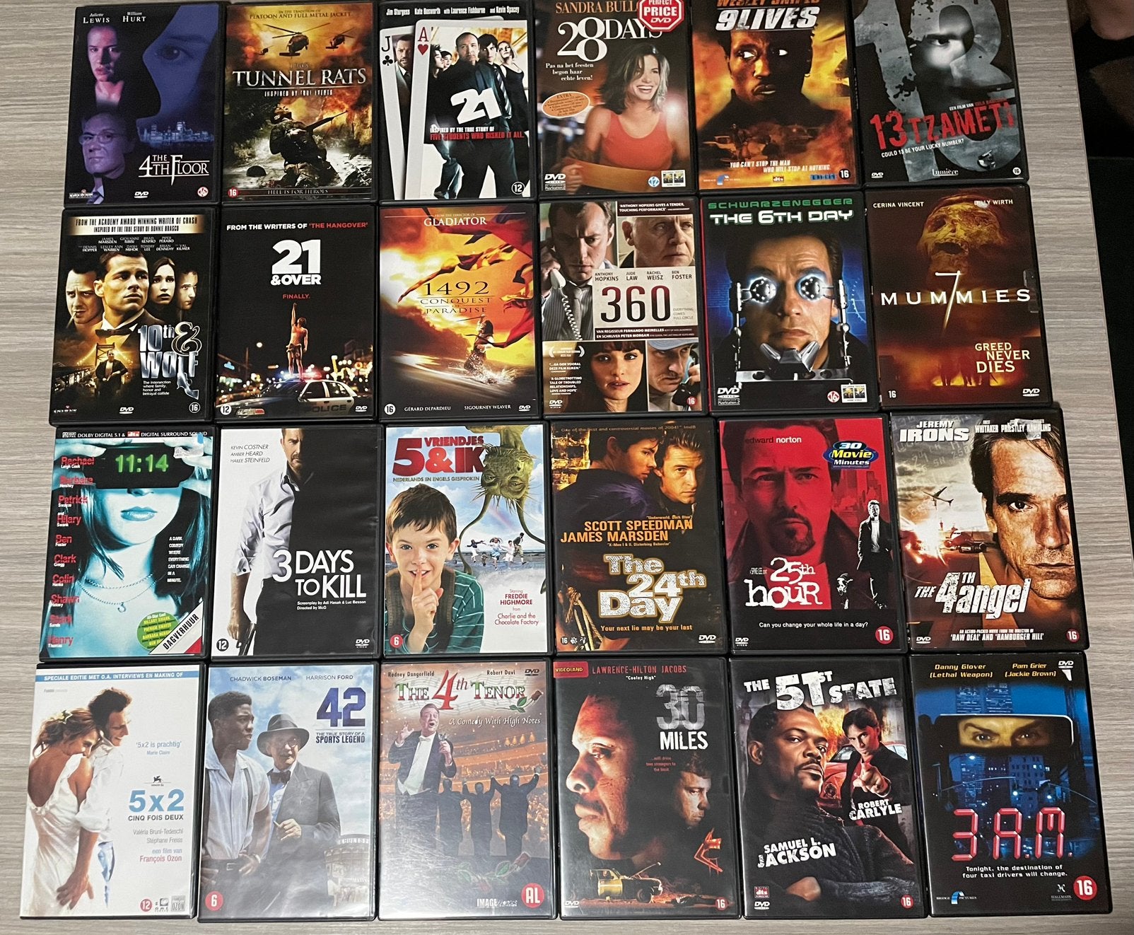 Films CIJFERS 0-9 (37x), Vanaf 12 jaar, Ophalen of Verzenden, Zo goed als nieuw