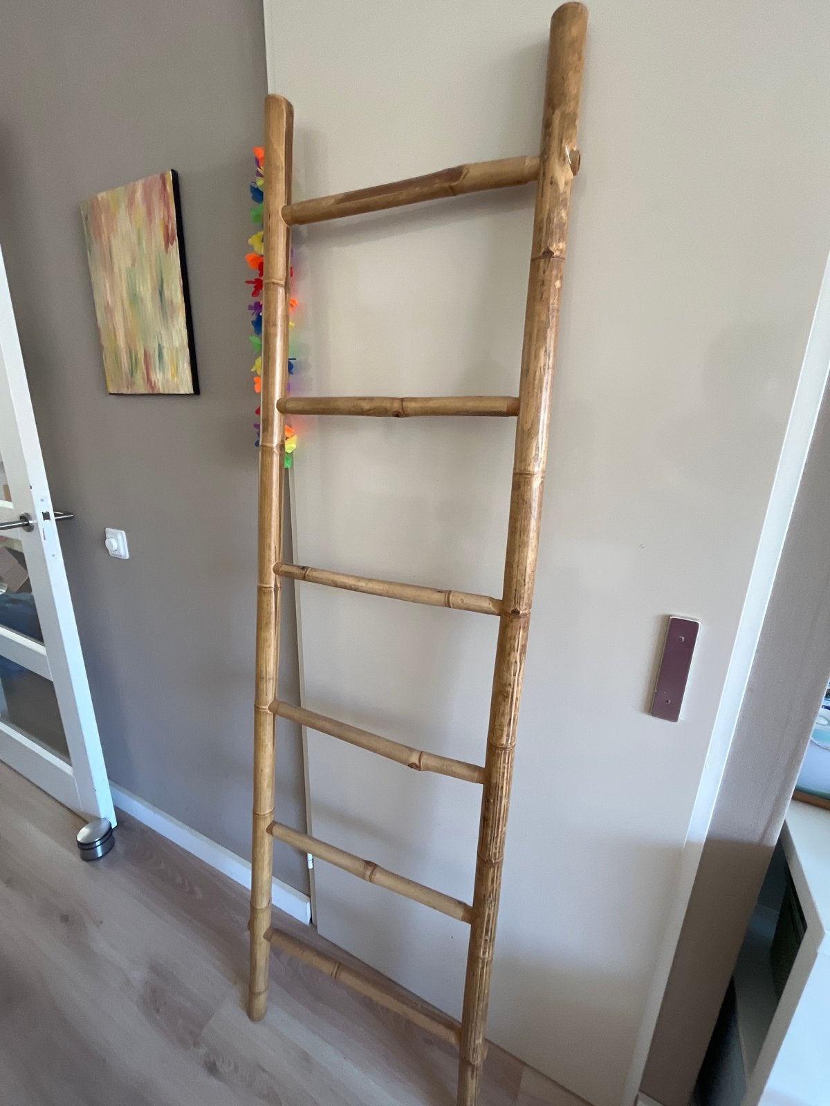 Decoratieve bamboe ladder, Ophalen, Gebruikt, Ladder, Minder dan 2 meter