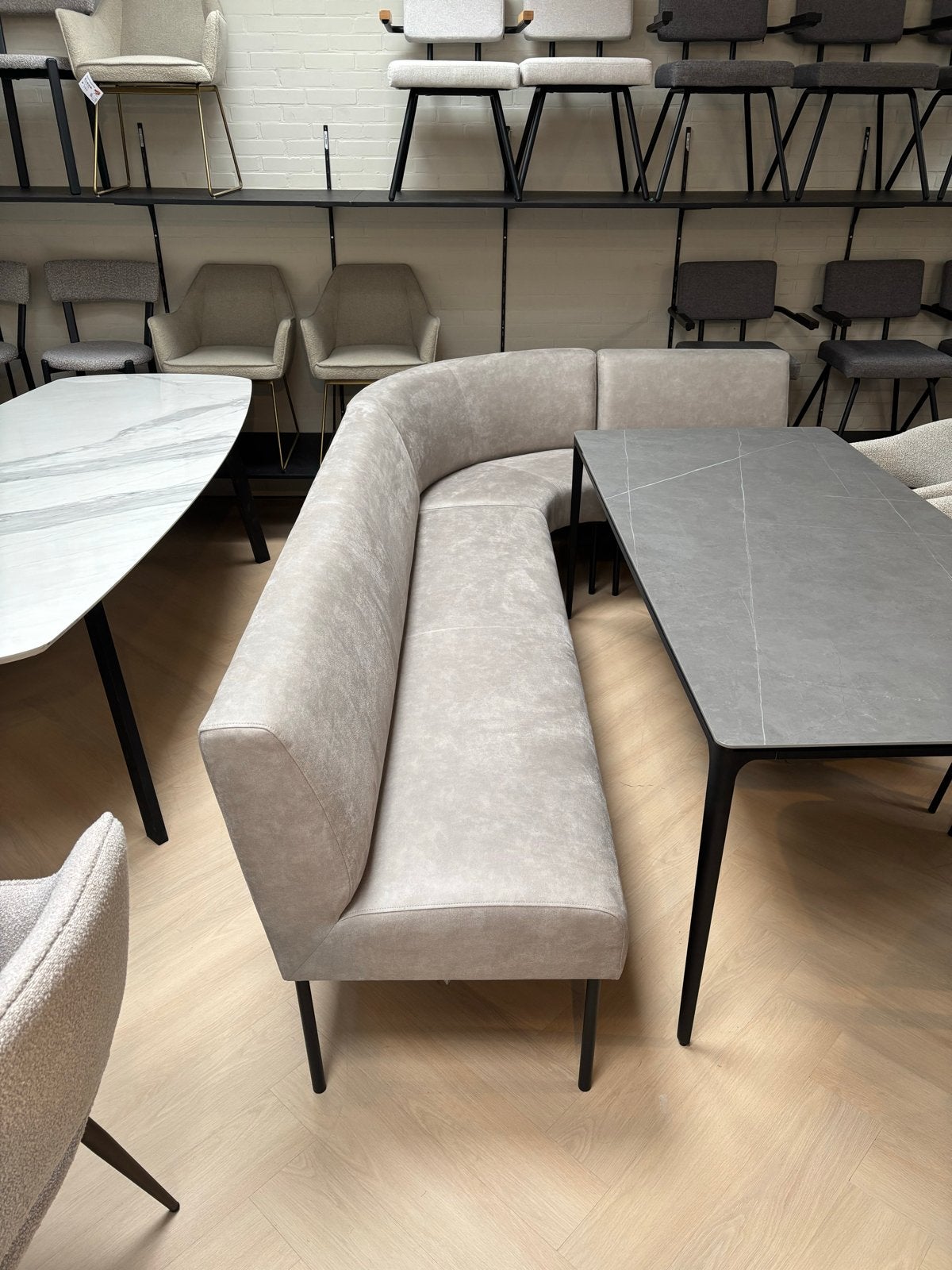 Kas20 outlet - Showroommodel Eetkamerbank, Ophalen of Verzenden, Nieuw, Leer