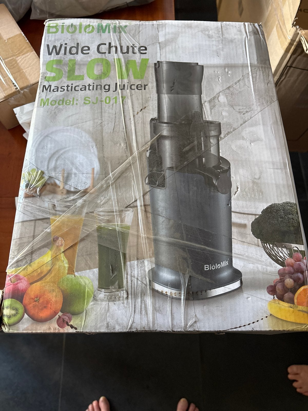 BioloMix Wide Chute Slow Masticating Juicer SJ-017, Witgoed en Apparatuur, Juicers, Ophalen of Verzenden, Nieuw, Elektrisch, Slowjuicer