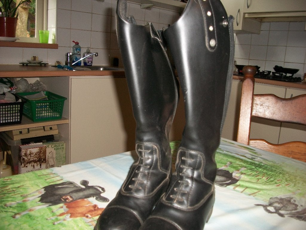 paard rijlaarzen meisjes, Dieren en Toebehoren, Ophalen, Zo goed als nieuw, Veelzijdigheid, Zwart