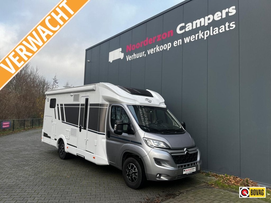 Carado T 447 - na huurseizoen 2026, Caravans en Kamperen, Standaard zit, Ringverwarming, 7 tot 8 meter, Verwarmde buitenspiegels