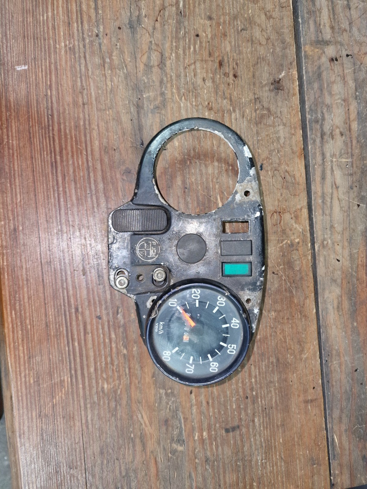 Puch Monza Cockpit aluminium bril + werkende teller!, Ophalen of Verzenden, Gebruikt, Overige typen, Overige merken