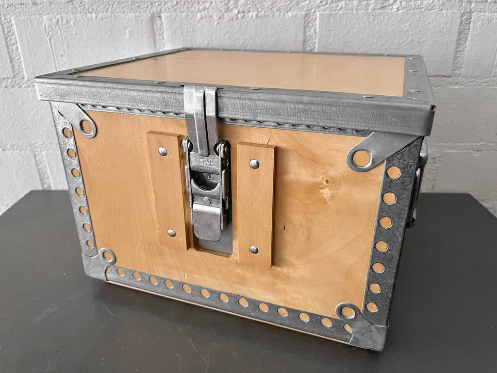 Nefab PlyPak Houten Kist, Flightcase, Opbergbox, Ophalen, Zo goed als nieuw, 50 tot 100 cm, Minder dan 50 cm
