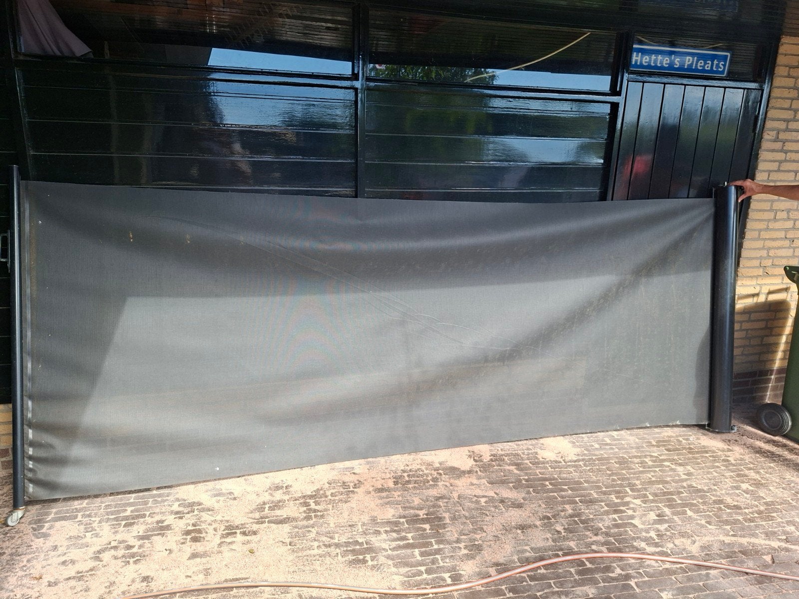 Zware kwaliteit terrasscherm, Ophalen, Gebruikt, 200 cm of meer, 150 tot 200 cm