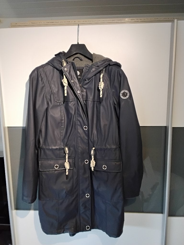 Dames jas, Ophalen, Blauw, Zo goed als nieuw, Maat 36 (S)
