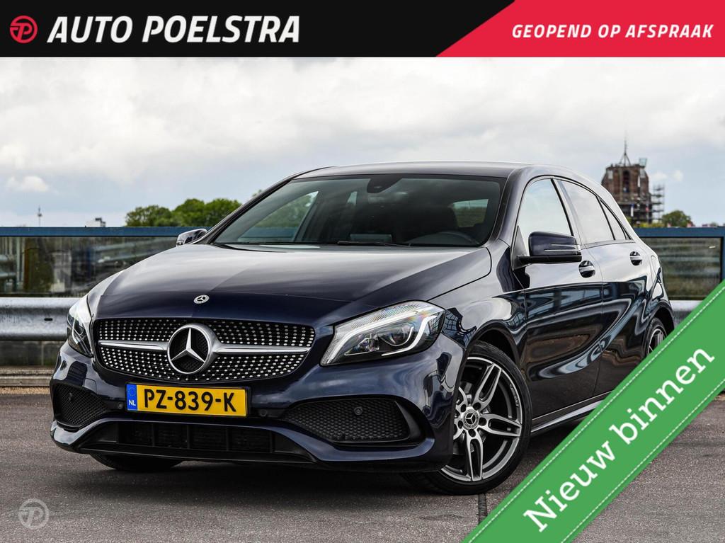 Mercedes-Benz A-klasse 180 Business Solution AMG Automaat LE, Gebruikt, 4 cilinders, Blauw, Lichtsensor
