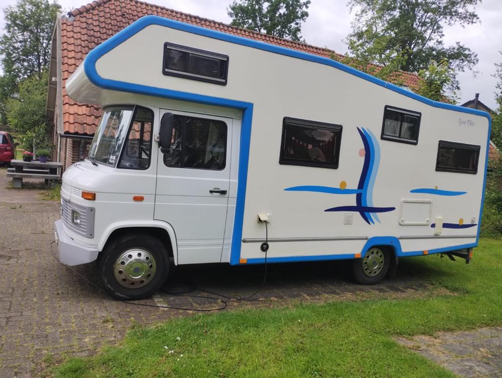 Belastingvrije oldtimer camper, Mercedes-Benz, 'Good Oldie', Caravans en Kamperen, Campers, Particulier, Buscamper of Camperbus