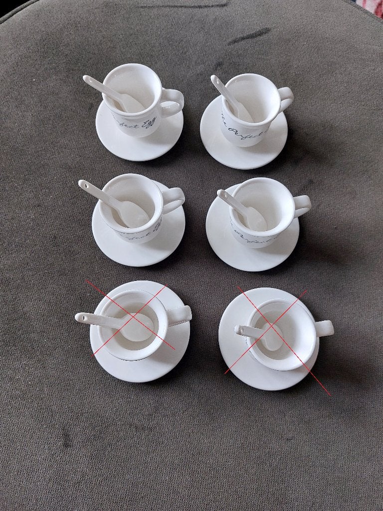 TK 4 eierdopjes van Riviera Maison, Overige typen, Ophalen of Verzenden, Zo goed als nieuw, Overige stijlen