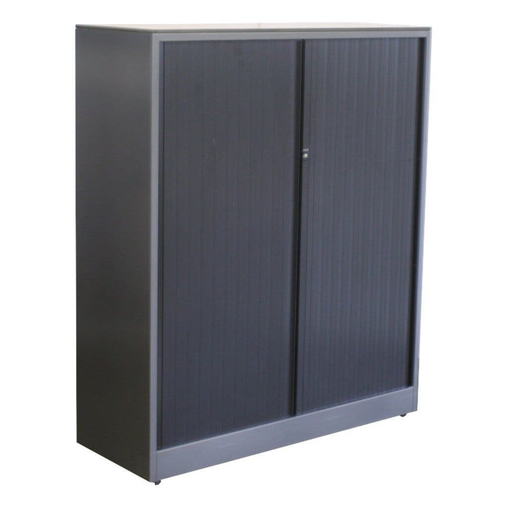 Ahrend Roldeurkast Antraciet Zwart Peren 144 x 120 x 45, Gebruikt, 100 tot 150 cm, 100 tot 150 cm, Ophalen of Verzenden
