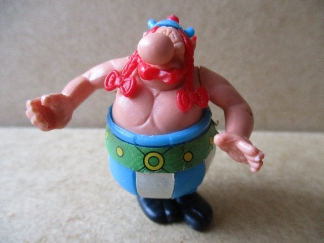 adv10858 asterix poppetje 6, Verzamelen, Ophalen, Asterix en Obelix, Gebruikt, Beeldje of Figuurtje