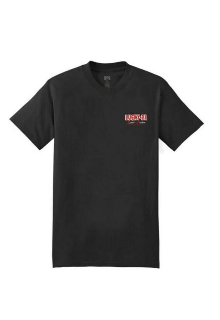 Stoer Lucky 13 Hotrod Wolf T-shirt voor heren - Maat S, Ophalen of Verzenden, Nieuw, Maat 46 (S) of kleiner, Zwart