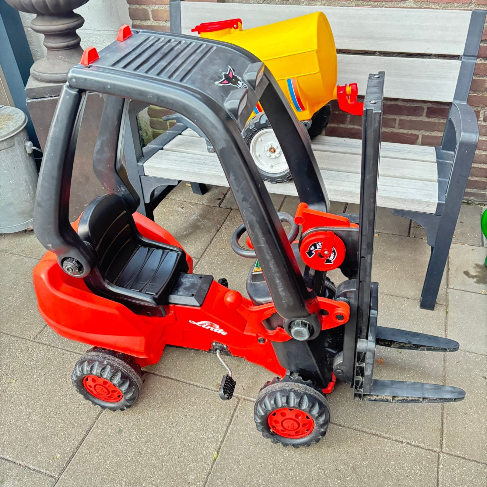 Heftruck linde met kar, Kinderen en Baby's, Ophalen, Gebruikt