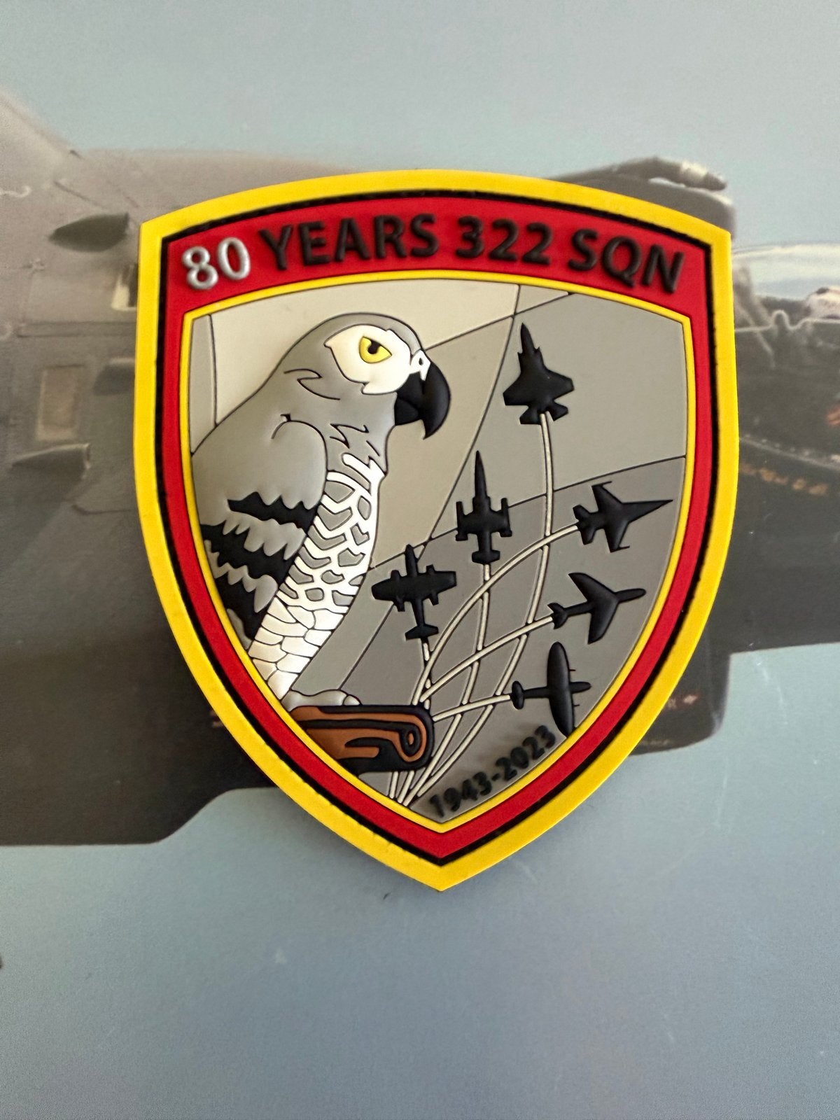80 Jaar 322 Squadron Patch Rnlaf, Verzamelen, Militaria | Algemeen, Ophalen of Verzenden, Luchtmacht, Nederland, Embleem of Badge