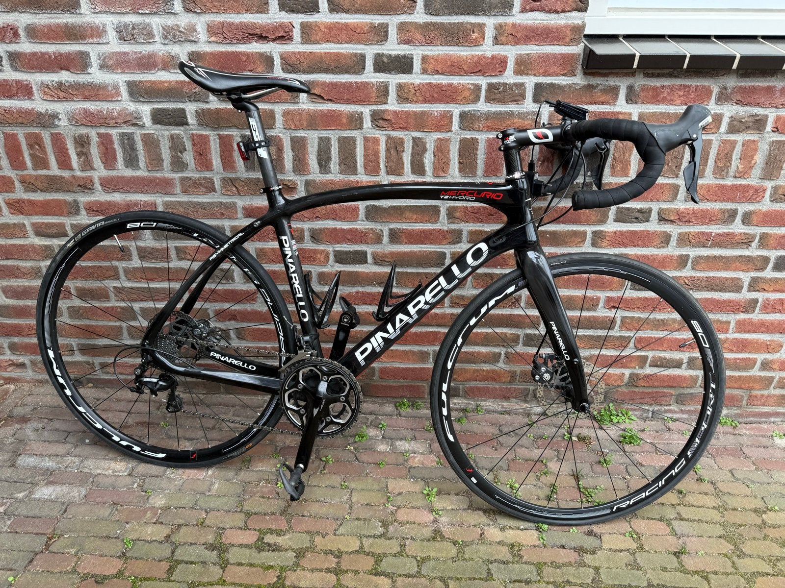 Pinarello racefiets - Carbon frame, schijfremmen 51 cm, 28 inch, Carbon, Heren, Zo goed als nieuw