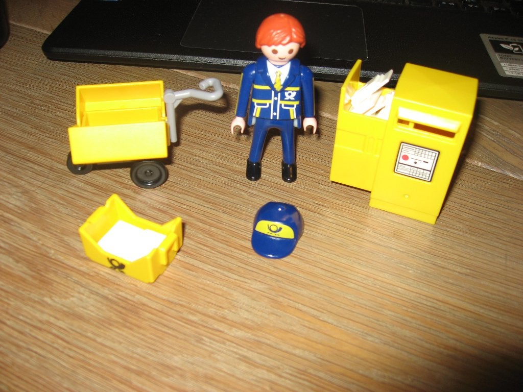 Playmobil set: postbode met brievenbus, kar, post etc..., Verzenden, Nieuw, Complete set, Overige typen