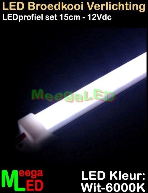 LED NL502 verlichting SET 10x 15cm Broedkooi Kweekkooi, Ophalen of Verzenden, Nieuw, Aluminium, Broedkooi of Kweekkooi