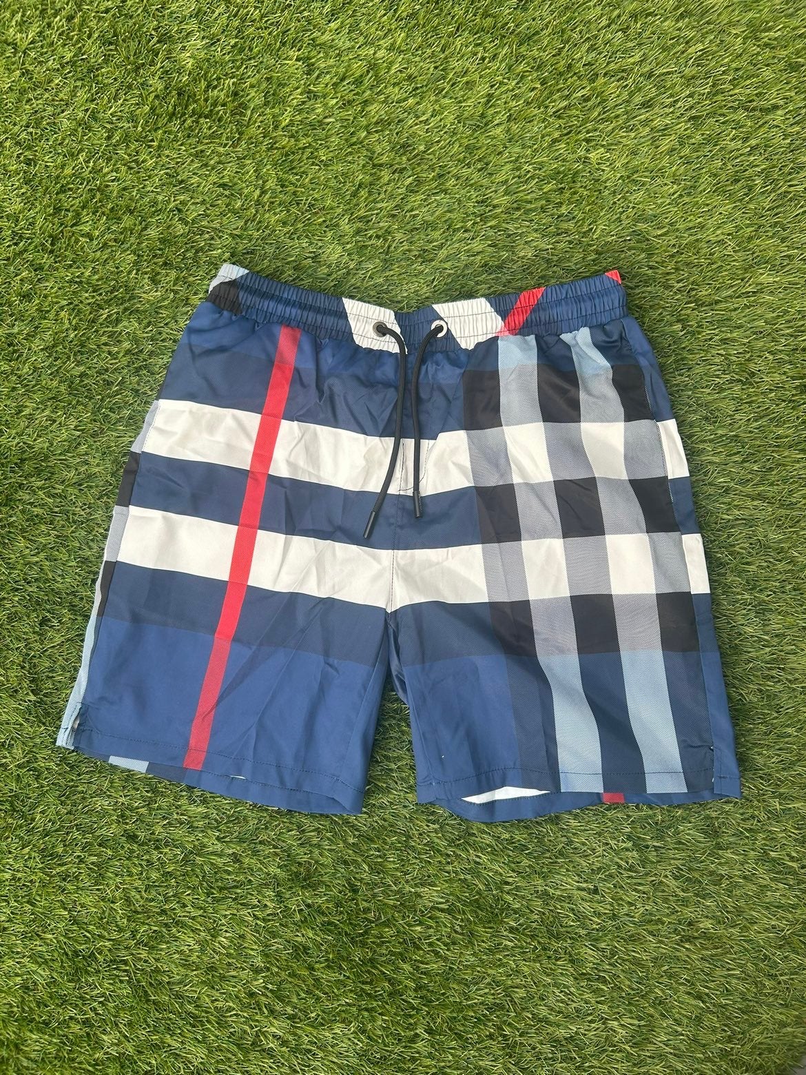 Burberry zwembroeken blauw en bruin maat M, Kleding | Heren, Ophalen, Maat 48/50 (M), Blauw, Zwemshort